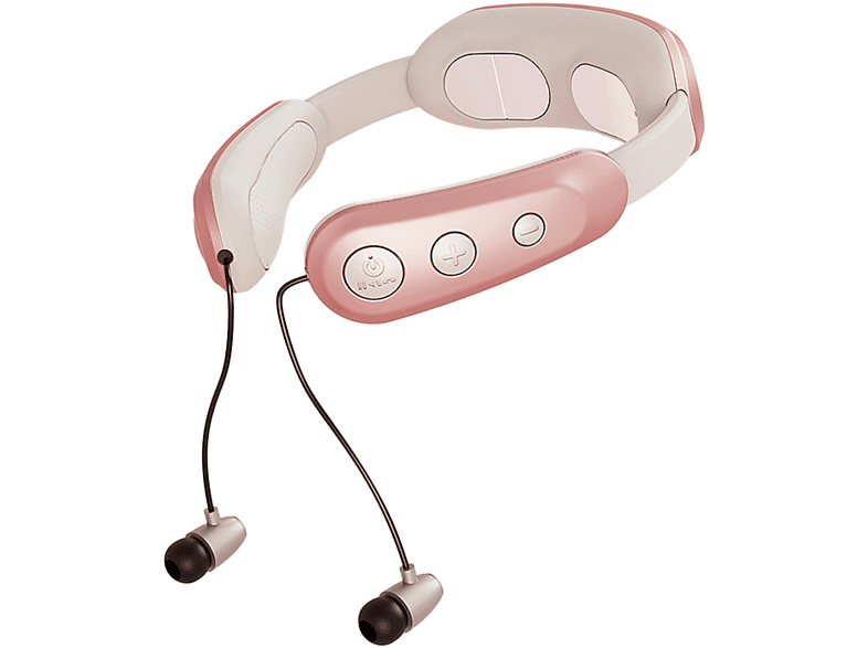 SYNTEK Halswirbelsäulen-Massagegerät mit Mikrostromimpuls, Bluetooth-Kopfhörer, Tragbar Massagegeräte