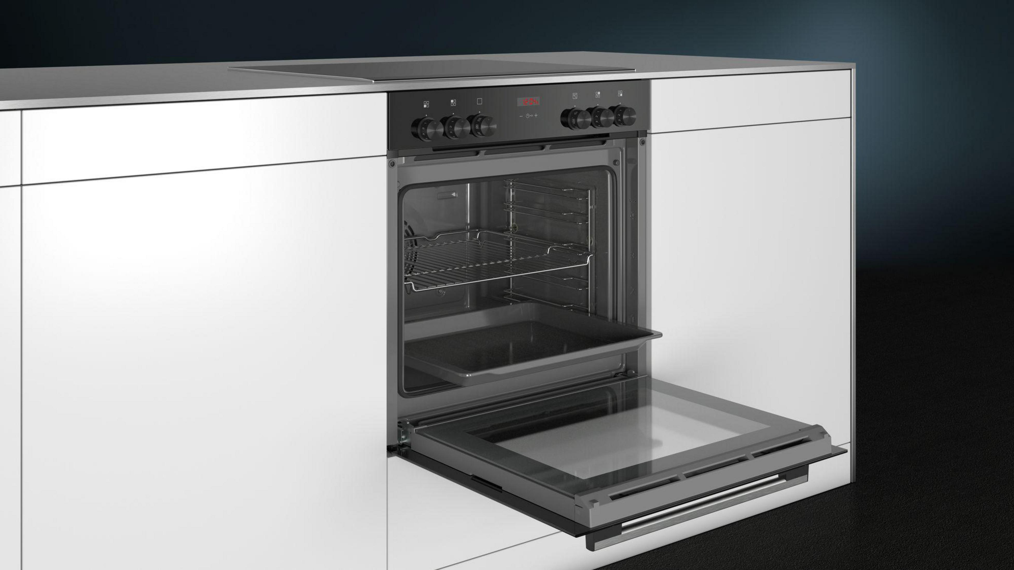SIEMENS EQ210KA01 iQ300, Einbau-Herdset (Elektrokochfeld, A, 71 l)