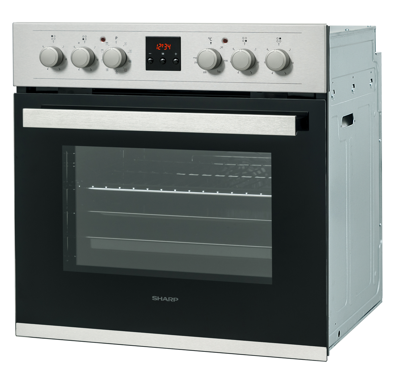 Un projecteur blanc est fixé à un rail blanc. La lumière est cylindrique avec une tête inclinée.