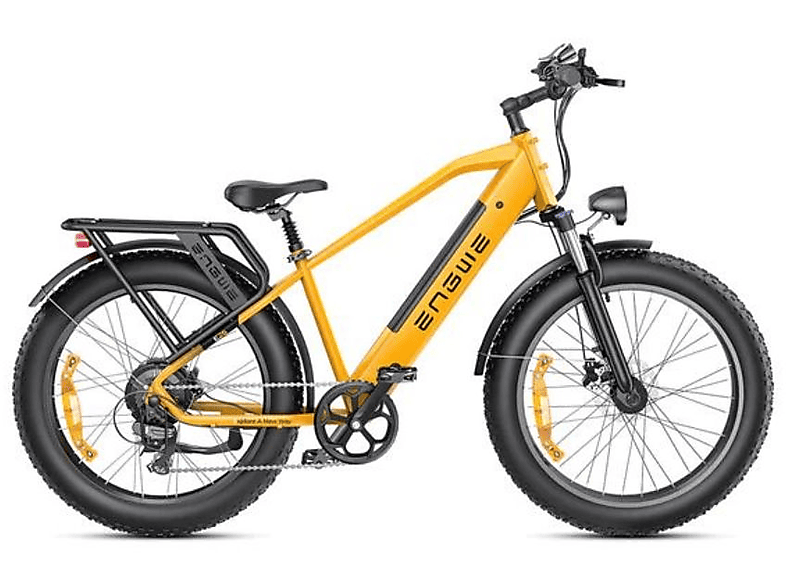 ENGWE E26 Citybike (Laufradgröße: 26 Zoll, Erwachsene-Rad, 768Wh, Gelb)