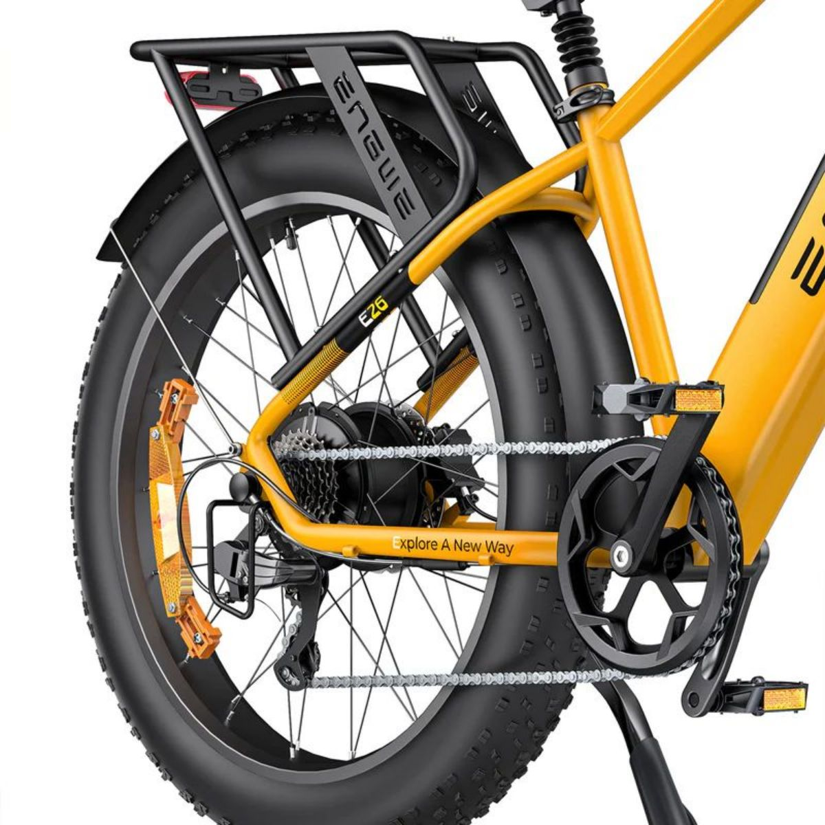 26 Gelb) (Laufradgröße: E26 Erwachsene-Rad, Zoll, 768Wh, ENGWE Citybike
