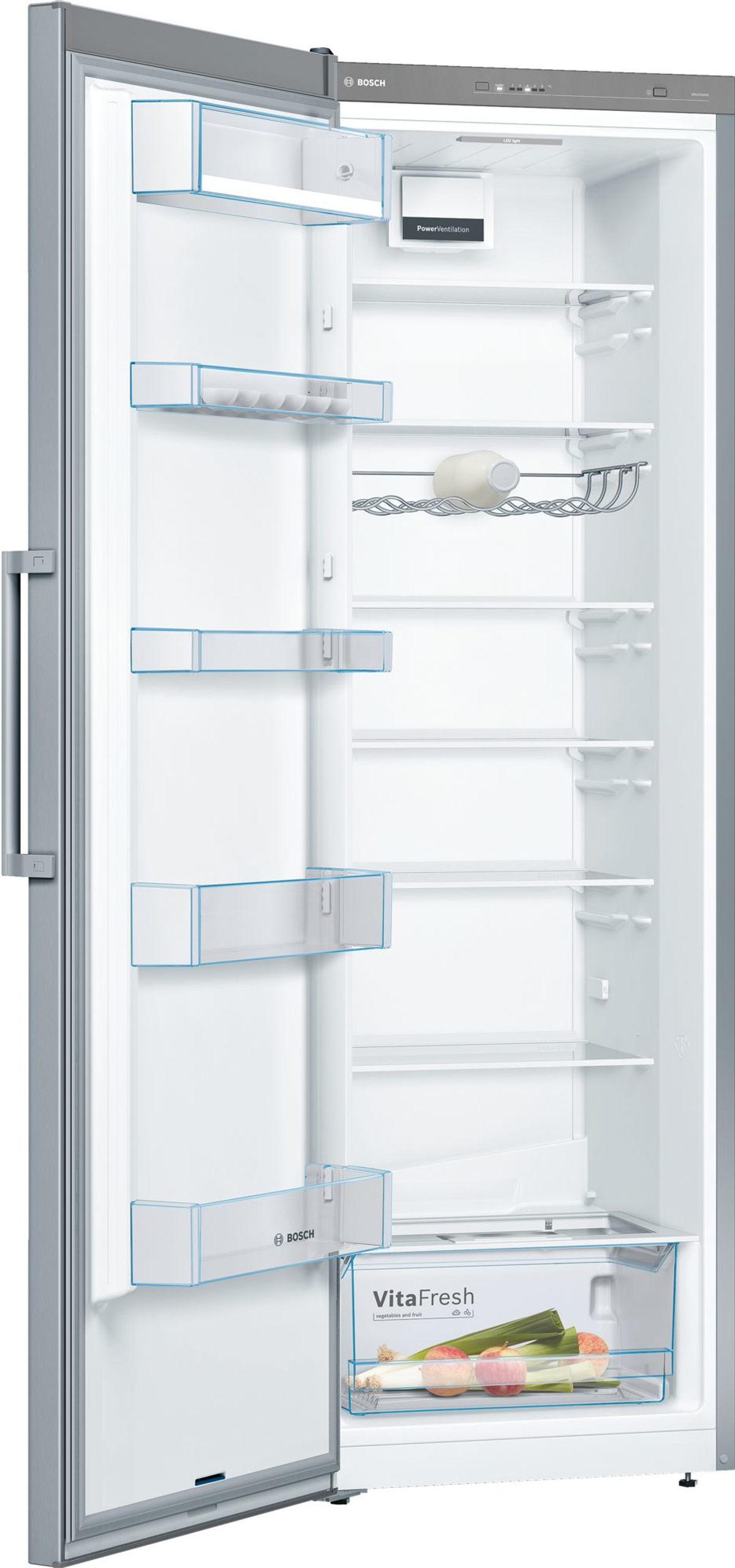 BOSCH KSV 36 VLEP Serie 4 Kühlschrank (E, 1860 mm hoch, Inox-look)