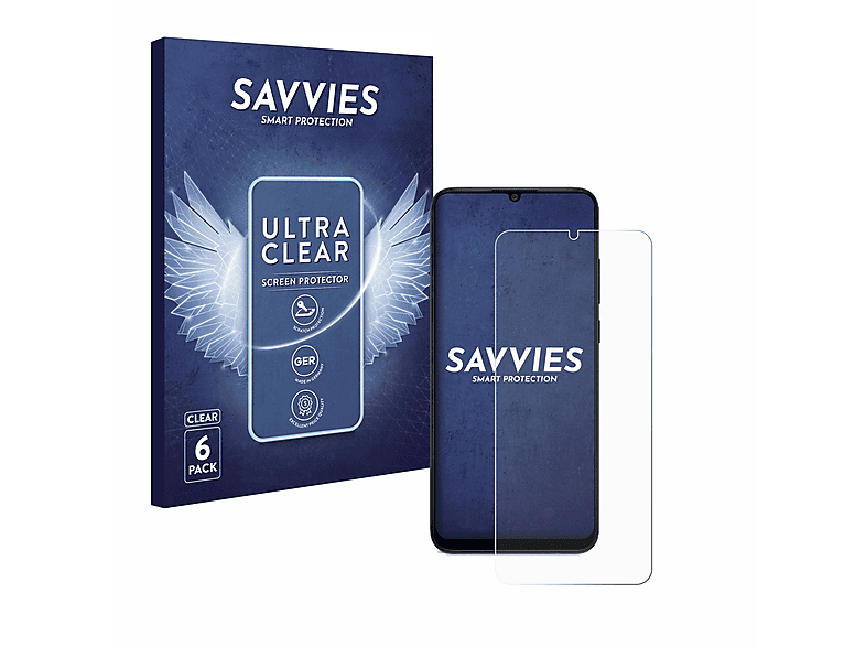 SAVVIES 6x klare Schutzfolie(für A04e) Galaxy Samsung