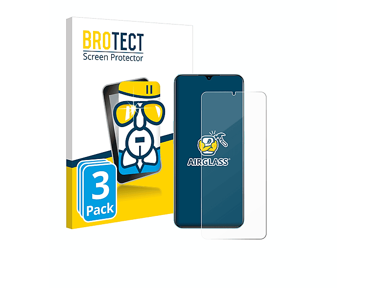 BROTECT 3x Airglass klare Schutzfolie(für Oppo 5G) A78