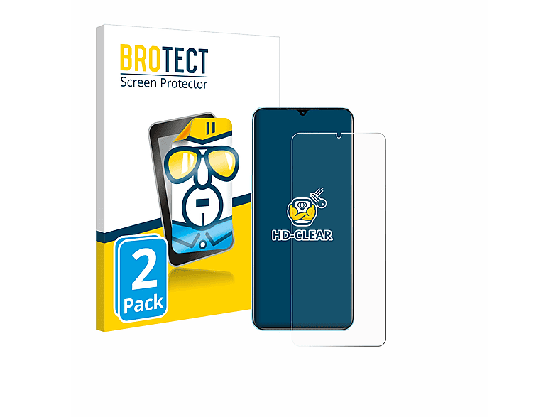 klare Oppo A78 2x BROTECT 5G) Schutzfolie(für
