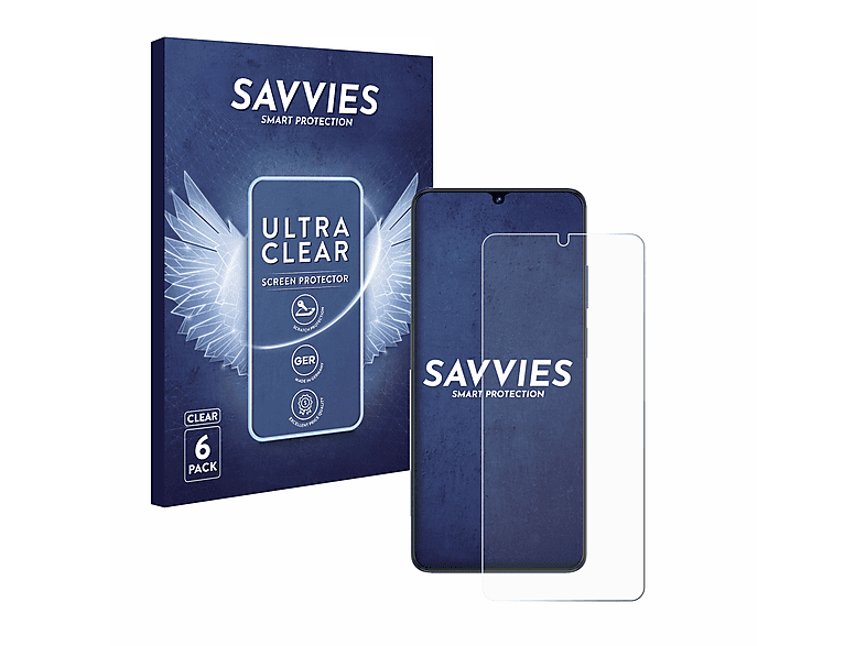 SAVVIES 6x klare Schutzfolie(für ZTE Blade V50 Vita)