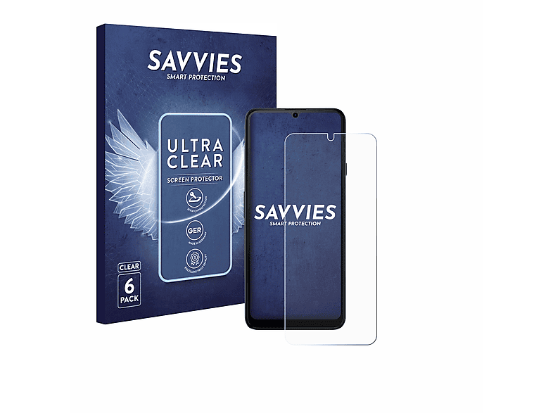 klare SAVVIES Note 40) Cubot Schutzfolie(für 6x