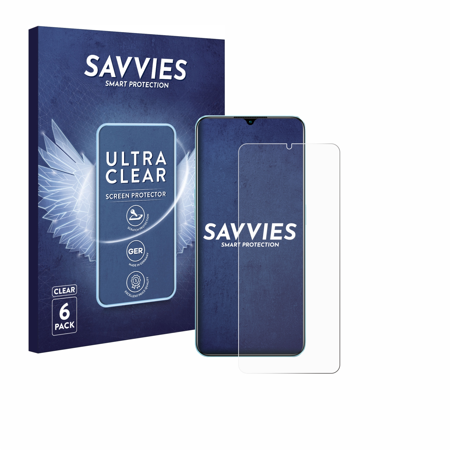 SAVVIES Oppo 5G) 6x klare A78 Schutzfolie(für