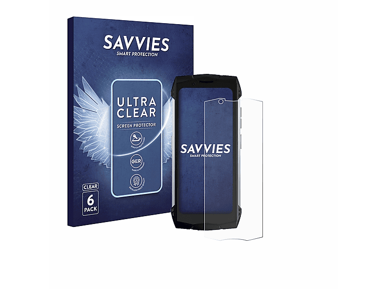 SAVVIES 6x klare Schutzfolie(für Doogee S Mini) | Displayschutzfolien & Gläser