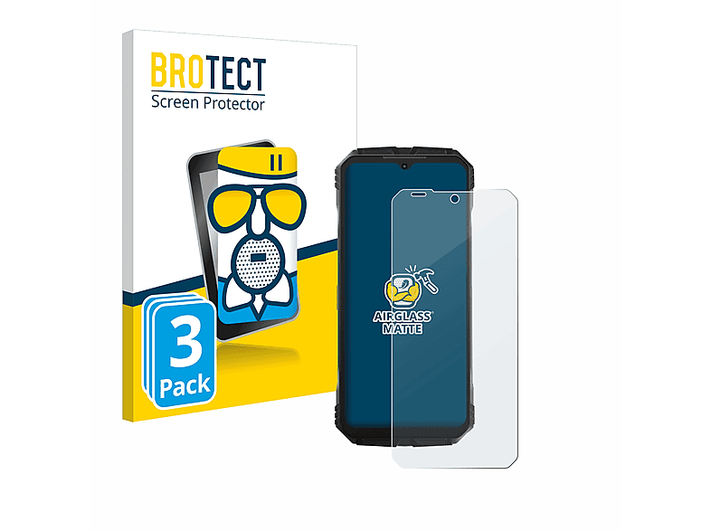 Pro) BROTECT matte 3x Doogee V30 Airglass Schutzfolie(für