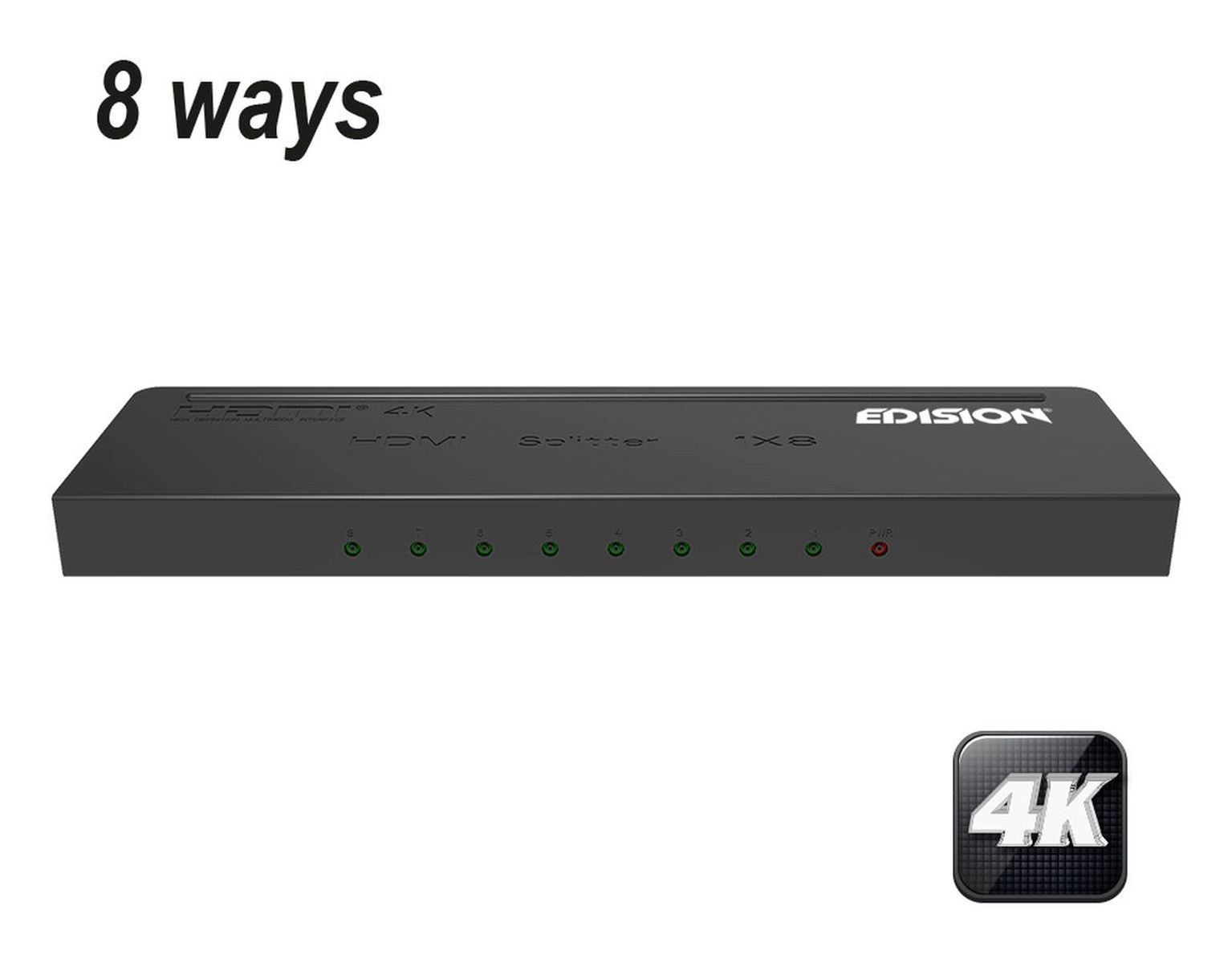 8 EDISION X HDMI 1 8 fach 4K SPLITTER HDMI Verteiler