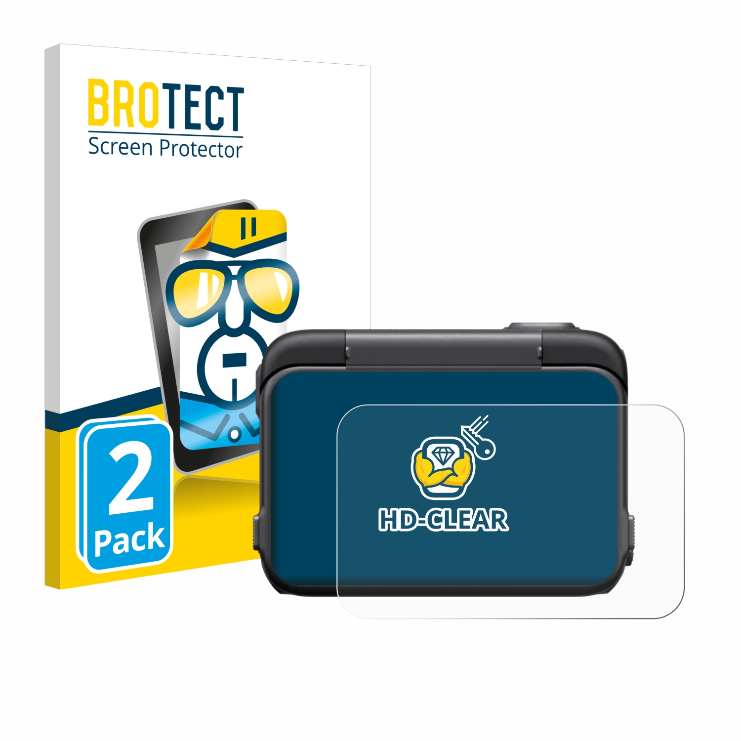 BROTECT Insta360 Ace Pro) klare Schutzfolie(für 2x