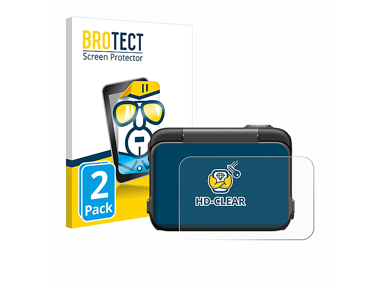 BROTECT 2x klare Schutzfolie(für Insta360 Pro) Ace