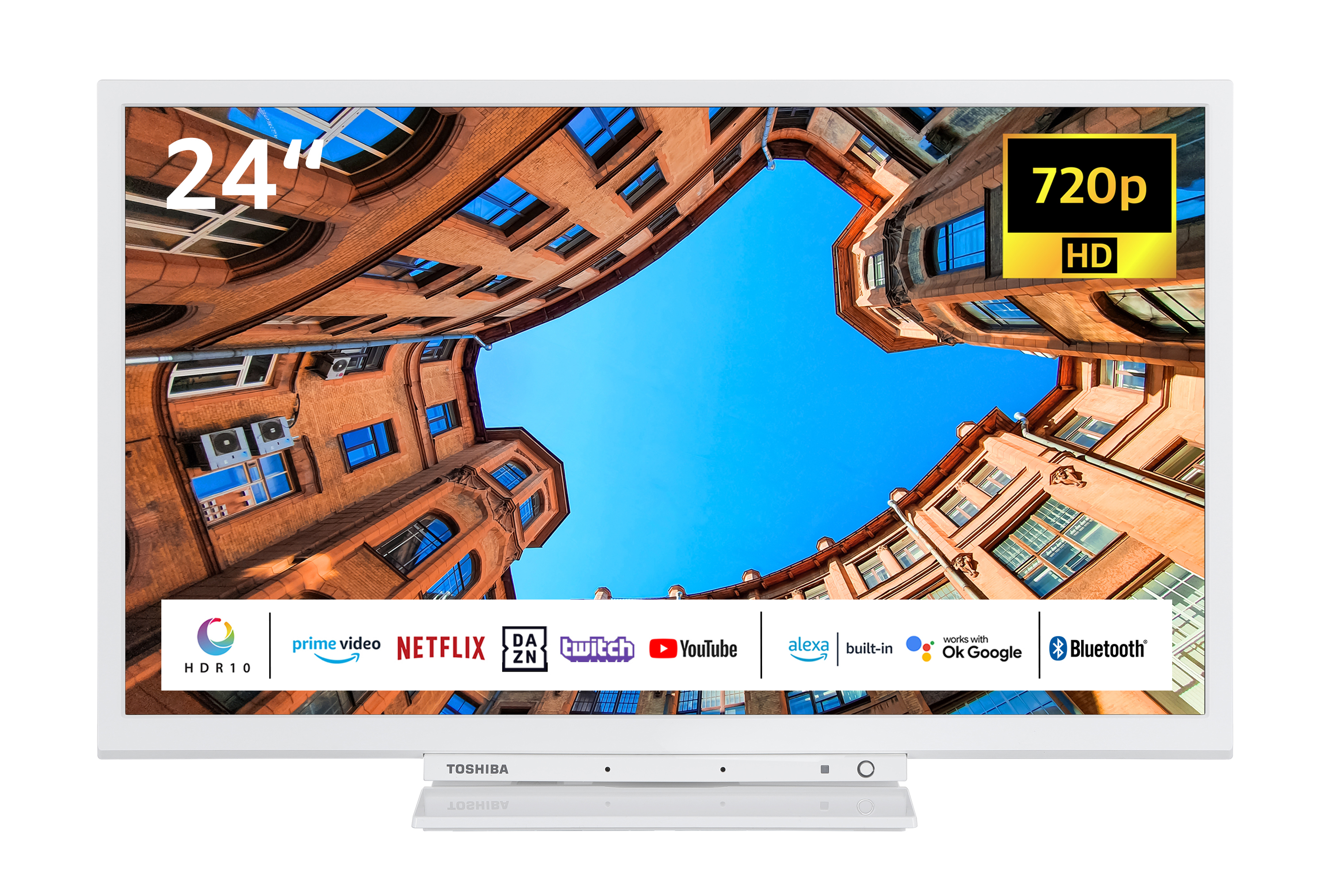 24 24WK3C64DA/2 (Flat, 60 TOSHIBA / SMART TV cm, Zoll TV) HD-ready, LED