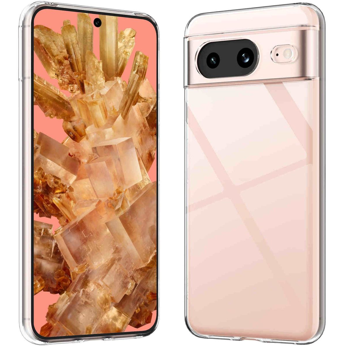 Pixel Silikon robust, TPU Transparent WIGENTO Google, Backcover, 8a, Hülle dünn