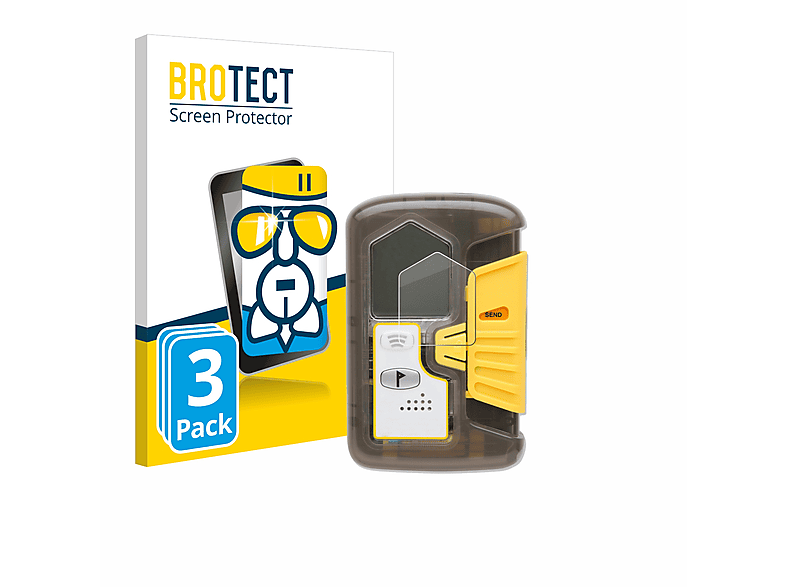 BROTECT 3x Airglass klare Schutzfolie(für Pieps DSP Pro) | Schutzfolien & Schutzgläser
