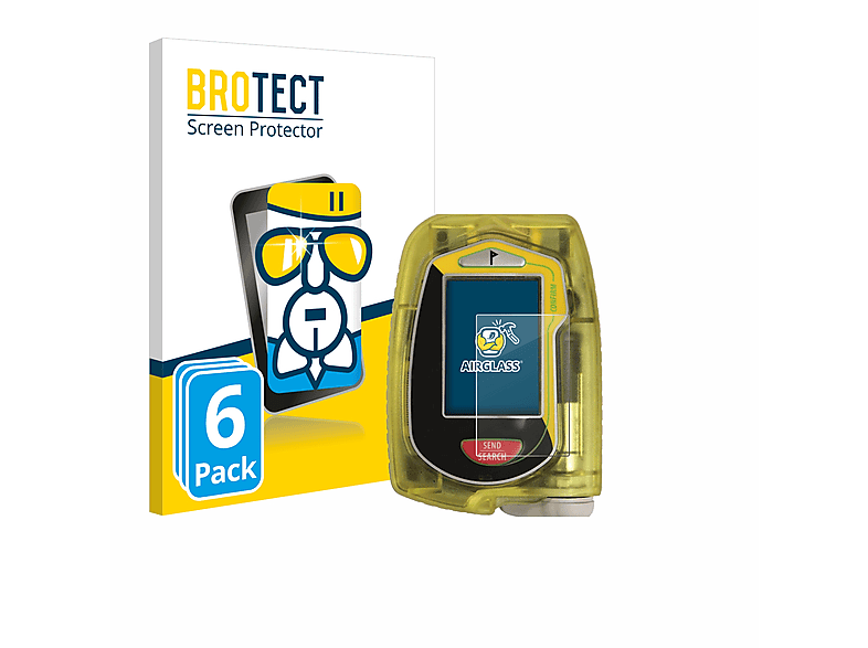 BROTECT 6x Airglass klare Schutzfolie(für Pieps MICRO BT) | Schutzfolien & Schutzgläser