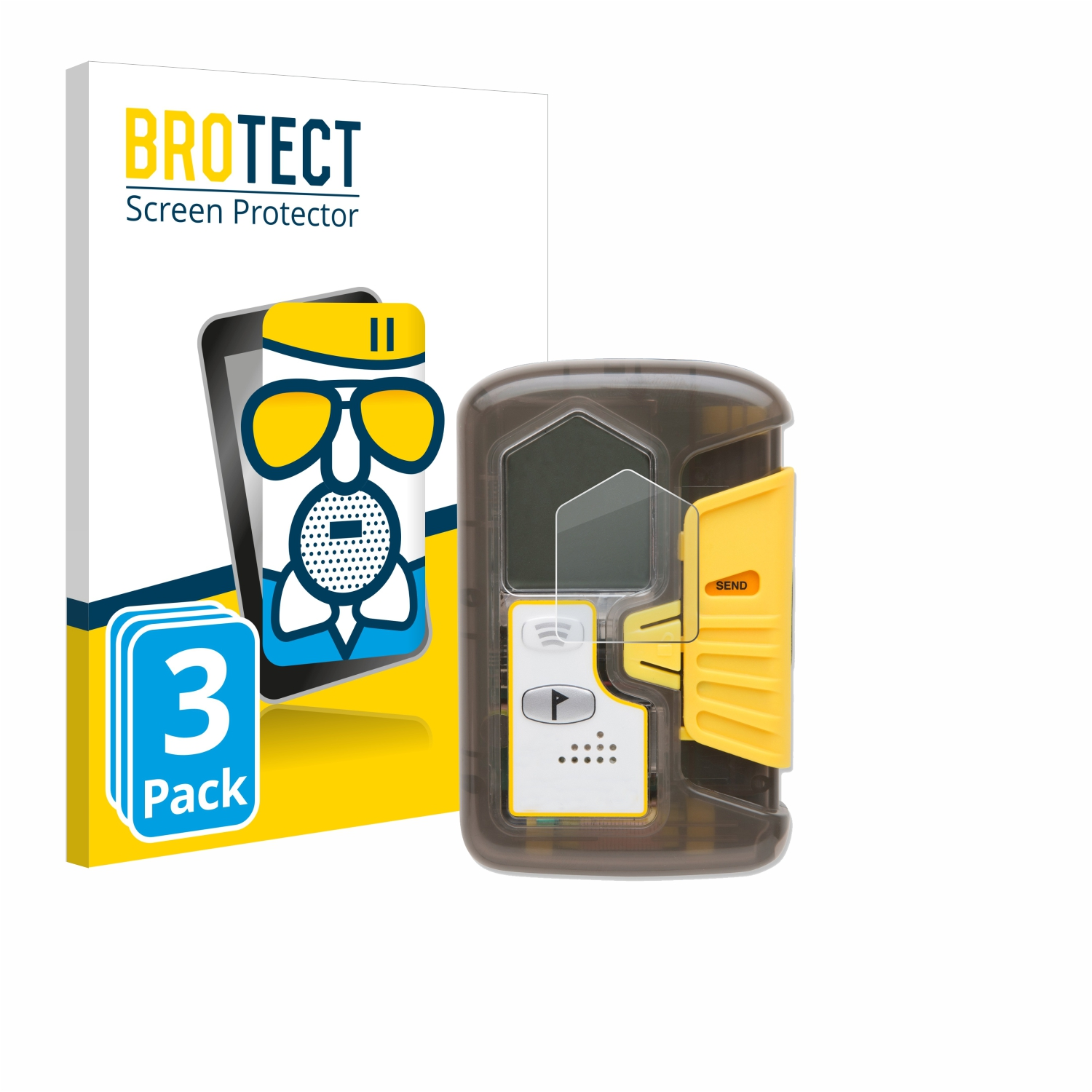 DSP Pro) 3x Airglass BROTECT matte Pieps Schutzfolie(für
