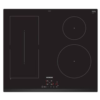 Placa de inducción - SIEMENS EE631BPB1E, 4 zonas, 52,20 cm, Negro