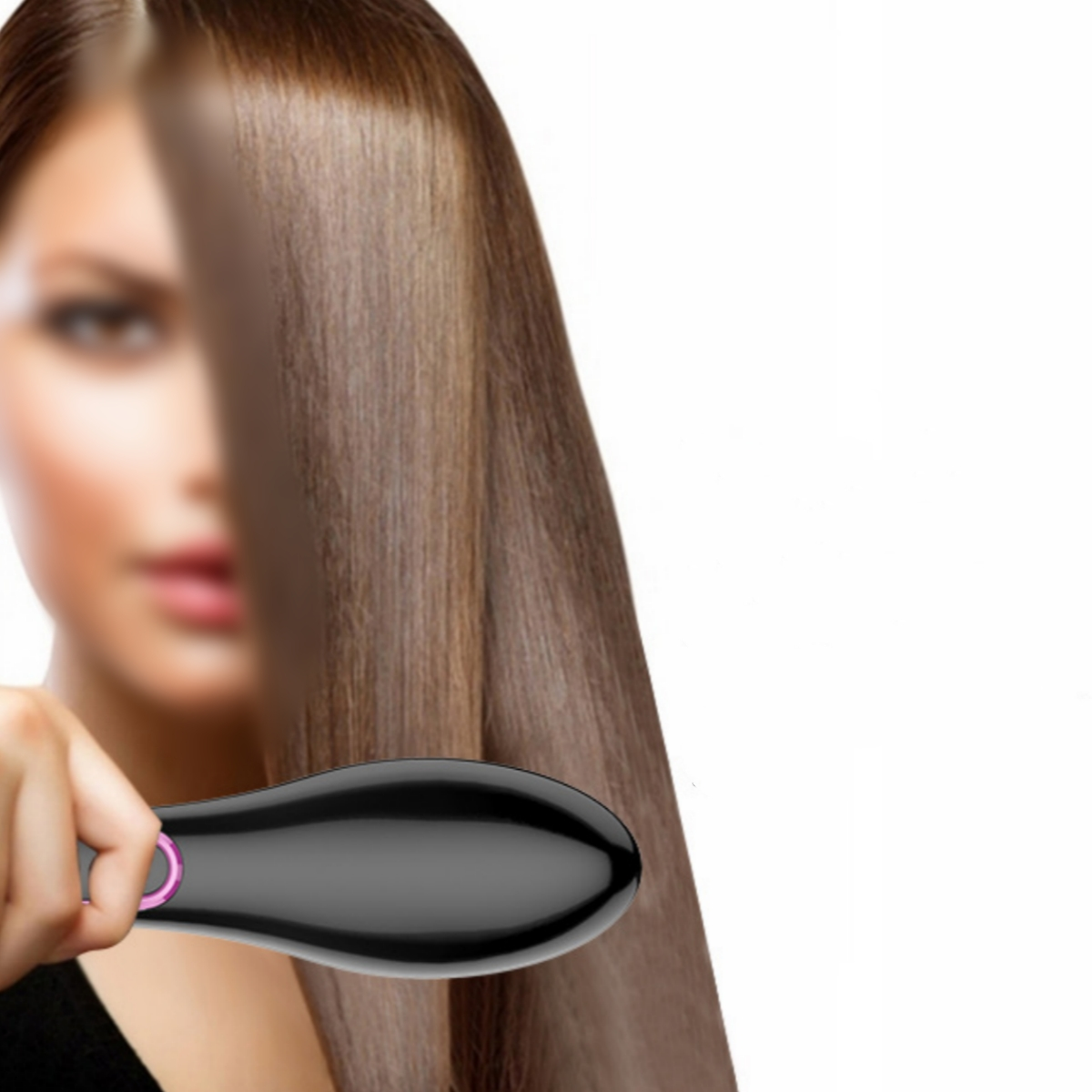 Nicht, Haarglättungskamm, Lonen Negative das Elektrischer SYNTEK Haarglätter Haar Schädigen LCD-Display