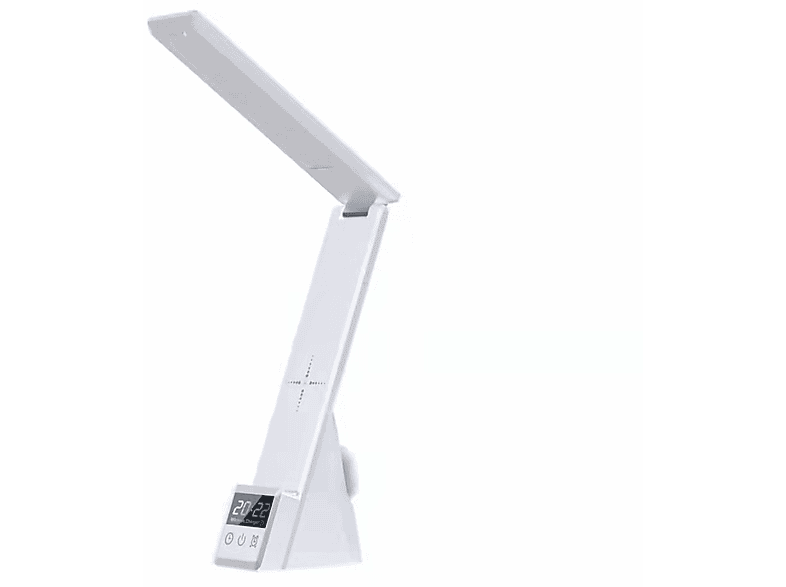 ENBAOXIN Kabellose Tischlampe - Weiß Fallenlassen Kabelloses Laden Uhr, werden kann Handyhalterung Aufladen, als verwendet Gemeinsam, und mit
