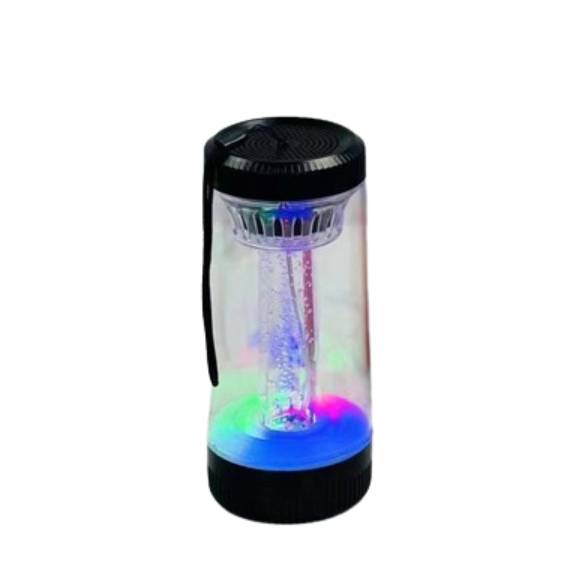 ENBAOXIN Kabellose Mini-Bluetooth-Stereoanlage mit Farblichtern draußen Bluetooth-Lautsprecher, Wasserfest - tragbar Schwarz, für
