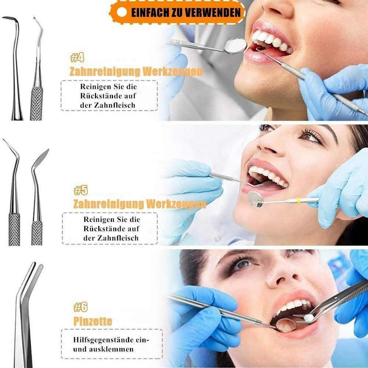 Dentalwerkzeuge Werkzeugset für ELKUAIE Mundpflege die