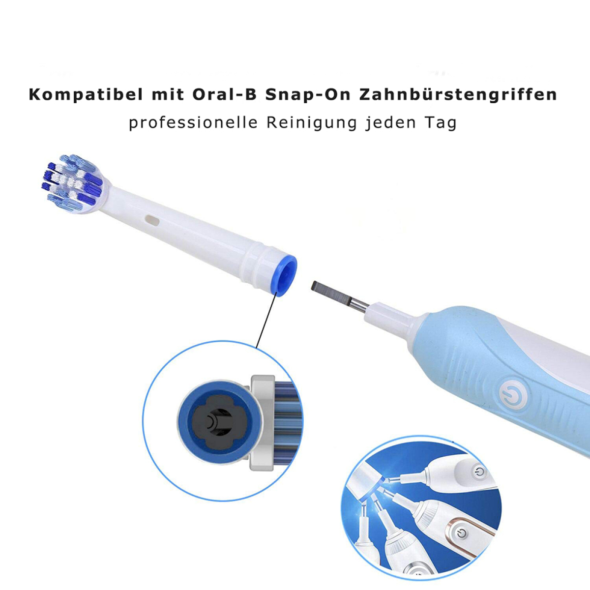 Zahnbürstenkopf Aufsteckbürsten ELKUAIE Elektrischer EB17/50