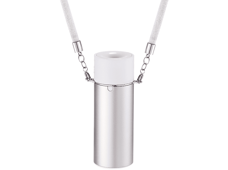 BRIGHTAKE Tragbarer Luftreiniger (1 Watt) Silber Luftreiniger Negativ-Ionen-Halsband mit
