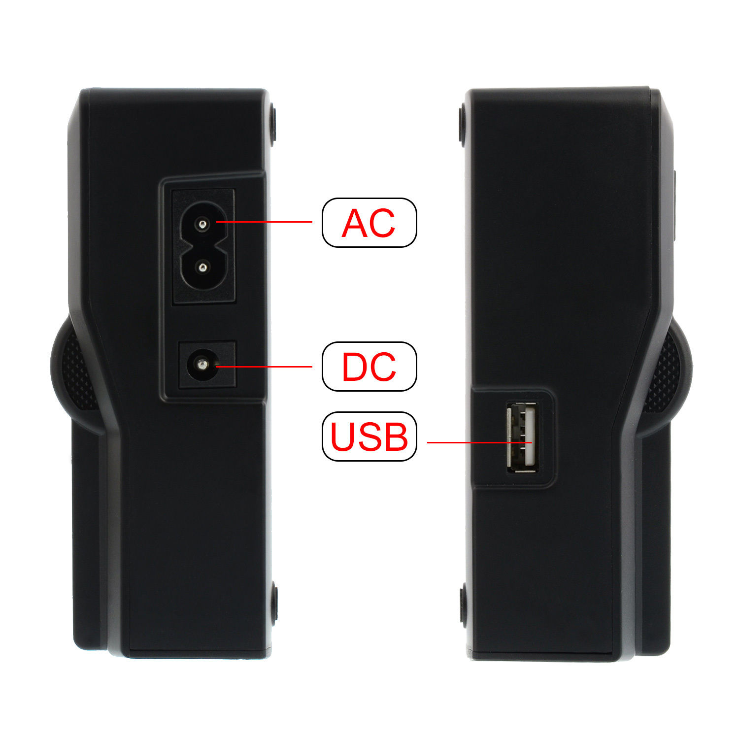 DC Charger, SKGAMES 2x + USB Ausgang NP-F990 NP-F980 Li-ion 8,4V Dual für Akku Sony Passend - Zellen & 5V Charger Akku LG // + 7850mAh
