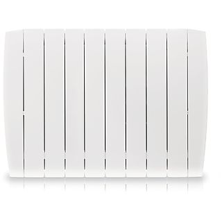 Emisor Térmico Cerámico - HJM OPTIMA 1250, Bajo Consumo-Programación 24/7, Turbo Programable, Funciones Ahorro, 12,5 m², 1250 W, 8 elementos, Blanco