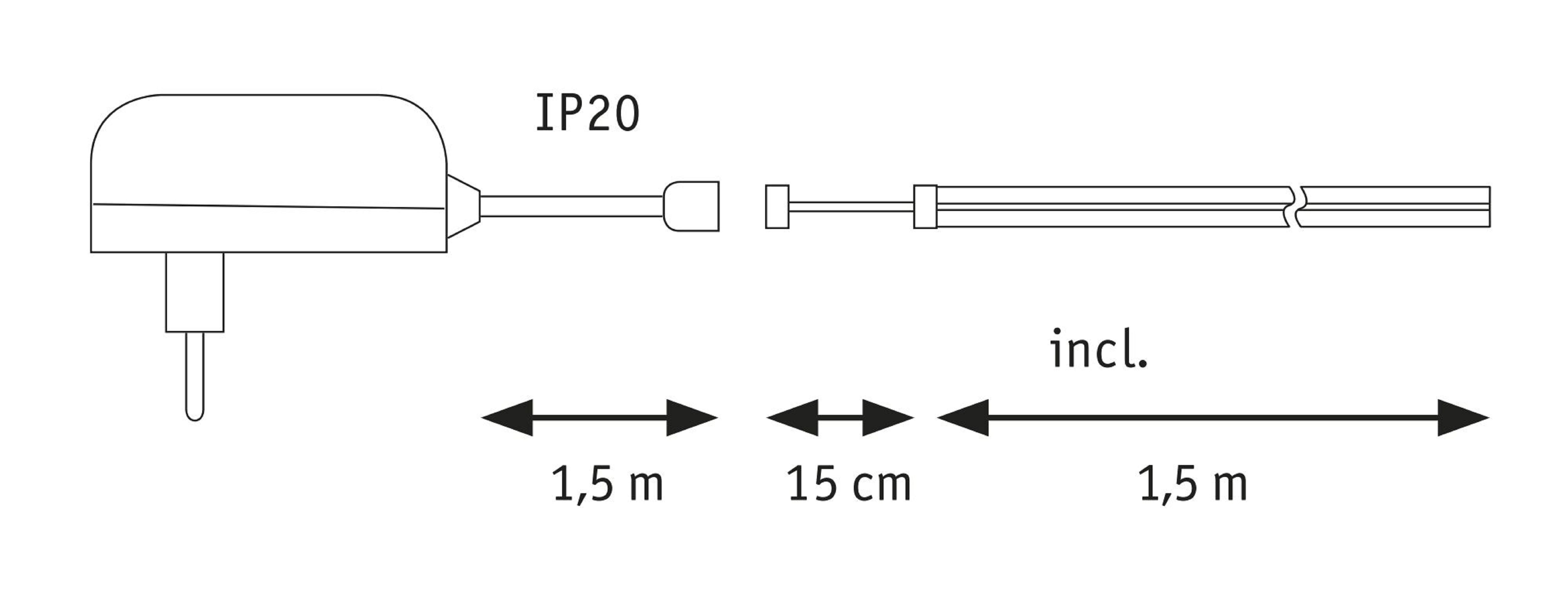 LED Strips Universalweiß PAULMANN LICHT SimpLED (78861)