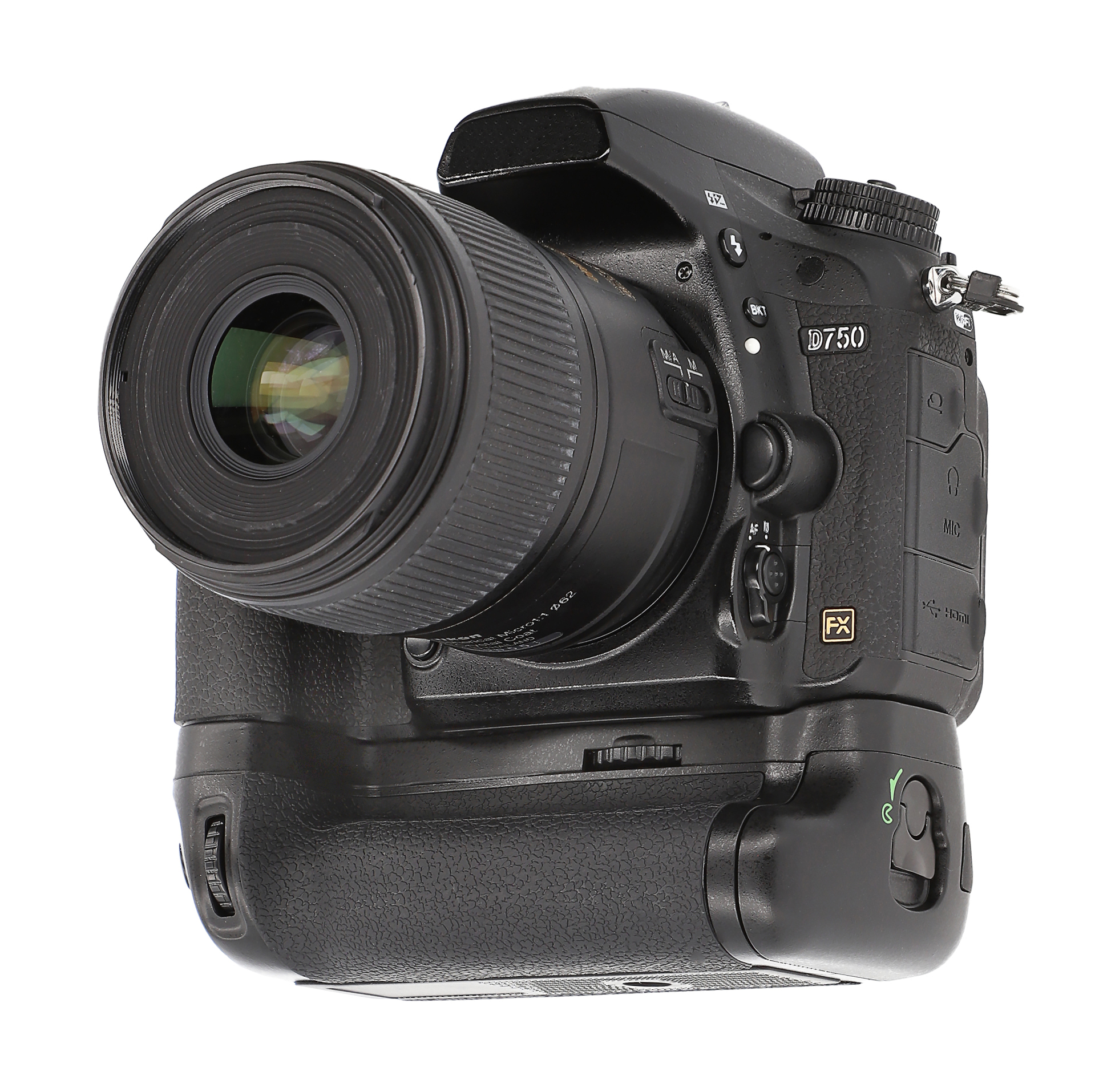 AYEX Batteriegriff Nikon im Black Hochformat, für Batteriegriff, optimal Ersatz fotografieren Akkugriff zum MB-D16 D750