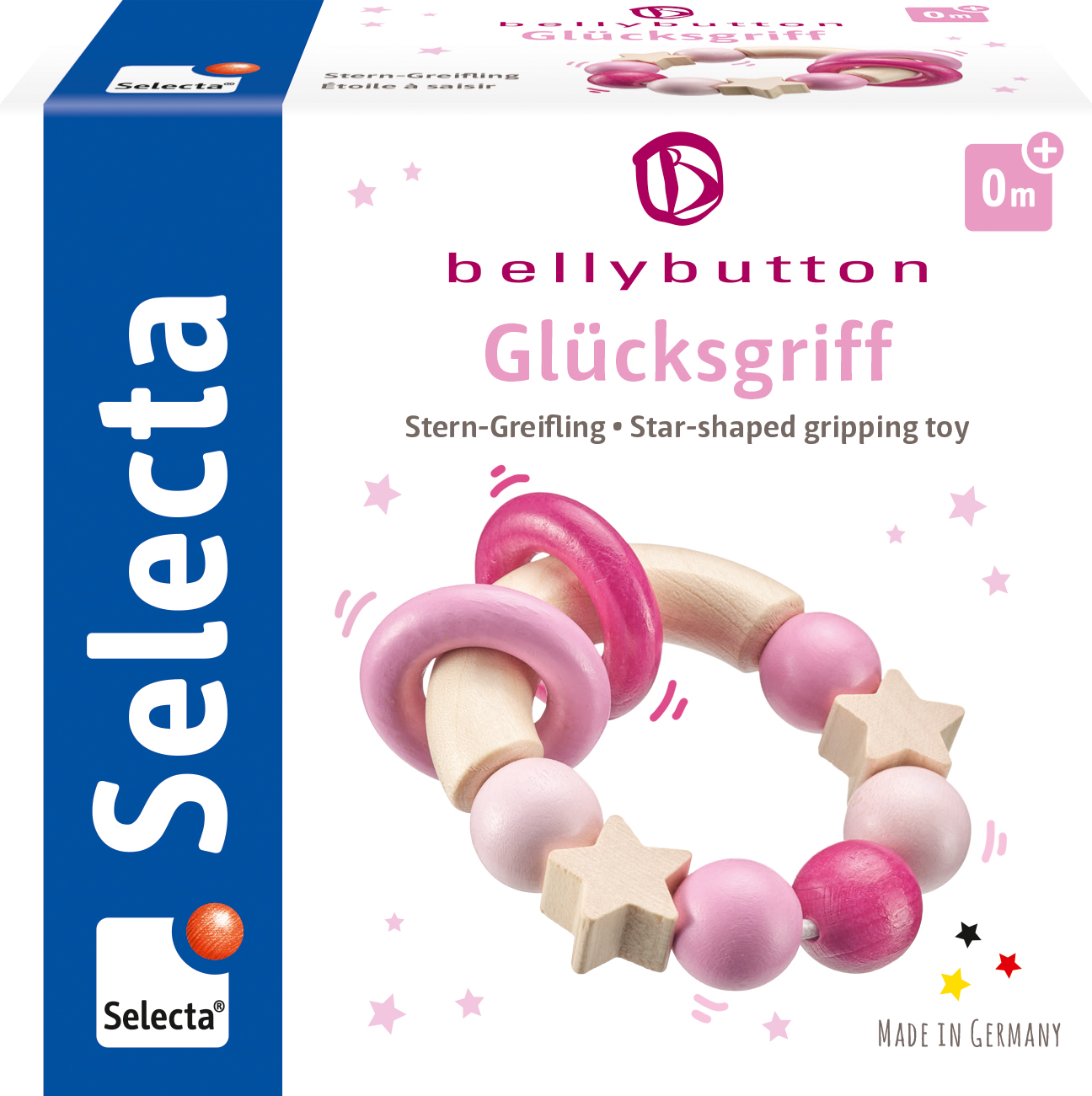 Glücksgriff rosa, cm Selecta® SELECTA nein bellybutton 7,5 - by Holzspielzeug