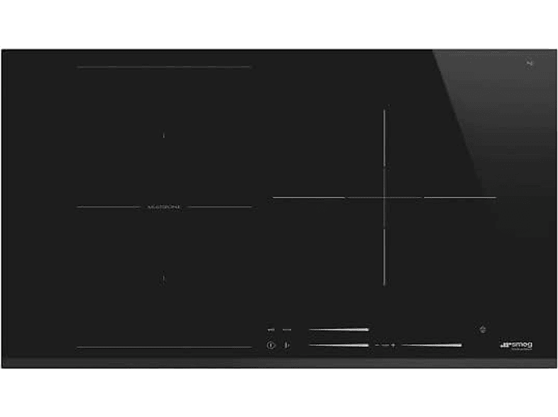 SMEG SI1M7733B Induktionsherd (4,5 cm breit, 3 Kochfelder) | Glaskeramik-Kochfelder