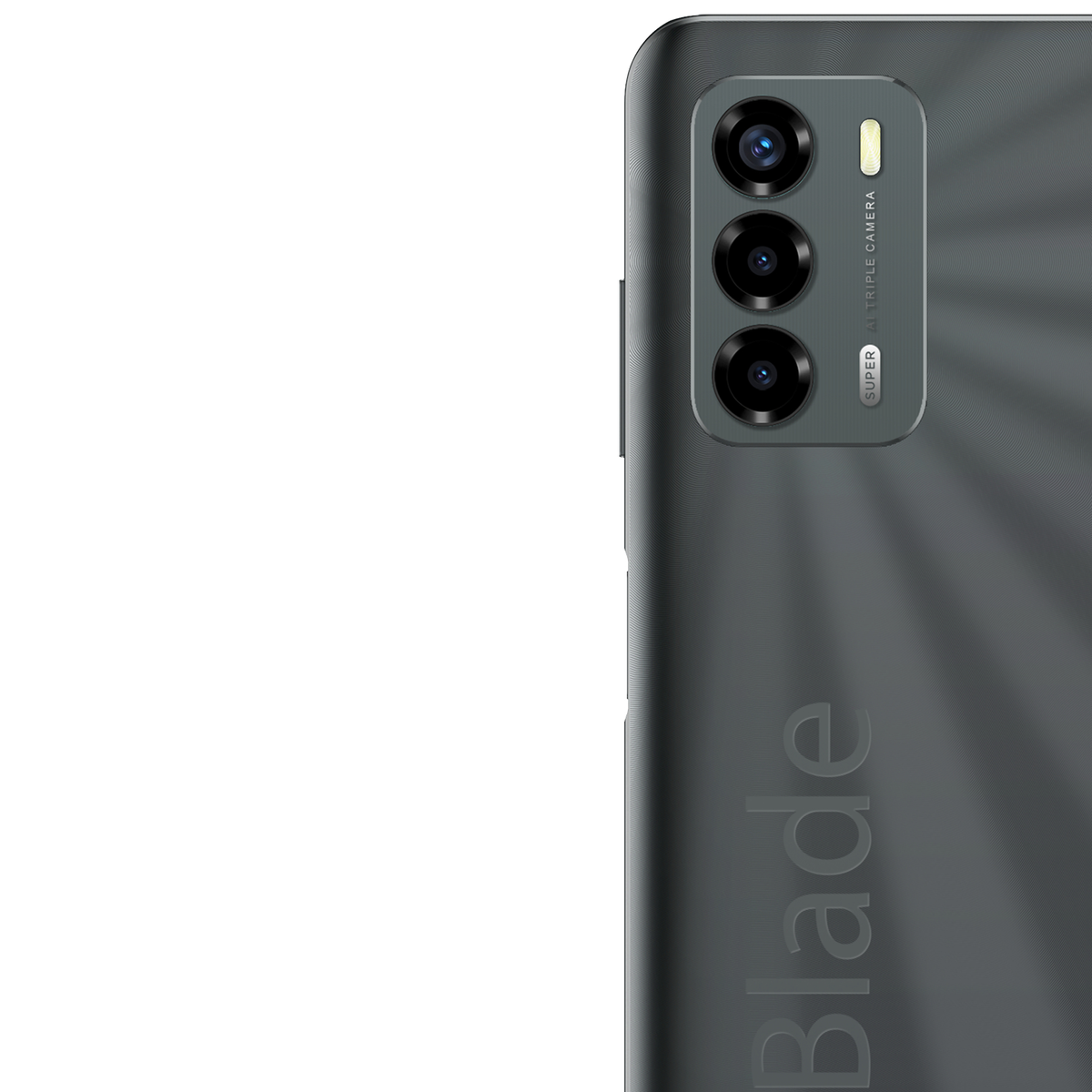 Nahaufnahme eines Smartphones. Der Kamerabereich ist sichtbar.