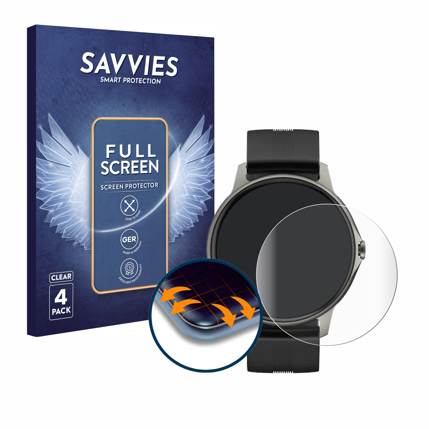 Schutzfolie(für Flex Curved 4x SAVVIES 3D Full-Cover LW51) Fitpolo