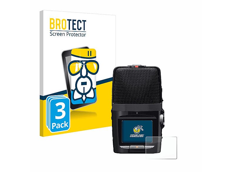BROTECT 3x Airglass klare Schutzfolie(für Zoom H2n) | Schutzfolien & Schutzgläser