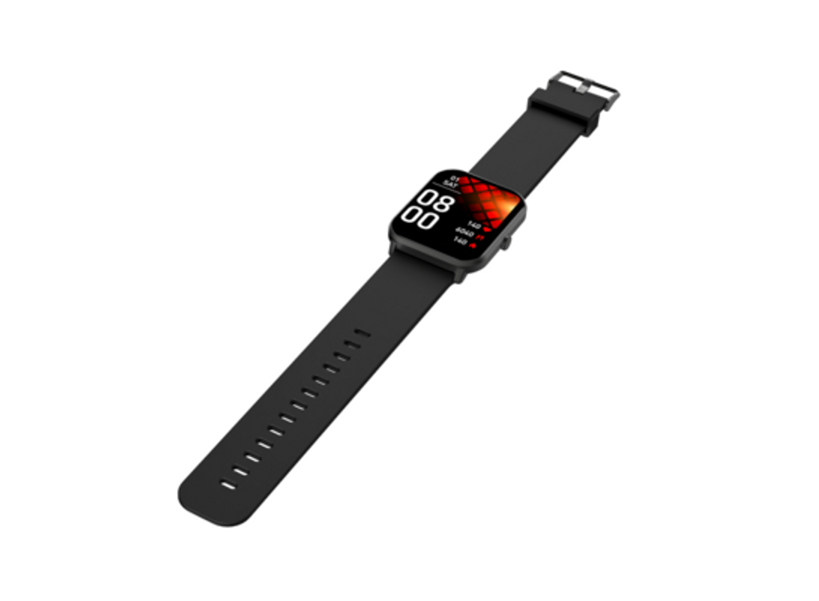 FW36 Smartwatch Schwarz MAXCOM Aluminium Silikon,