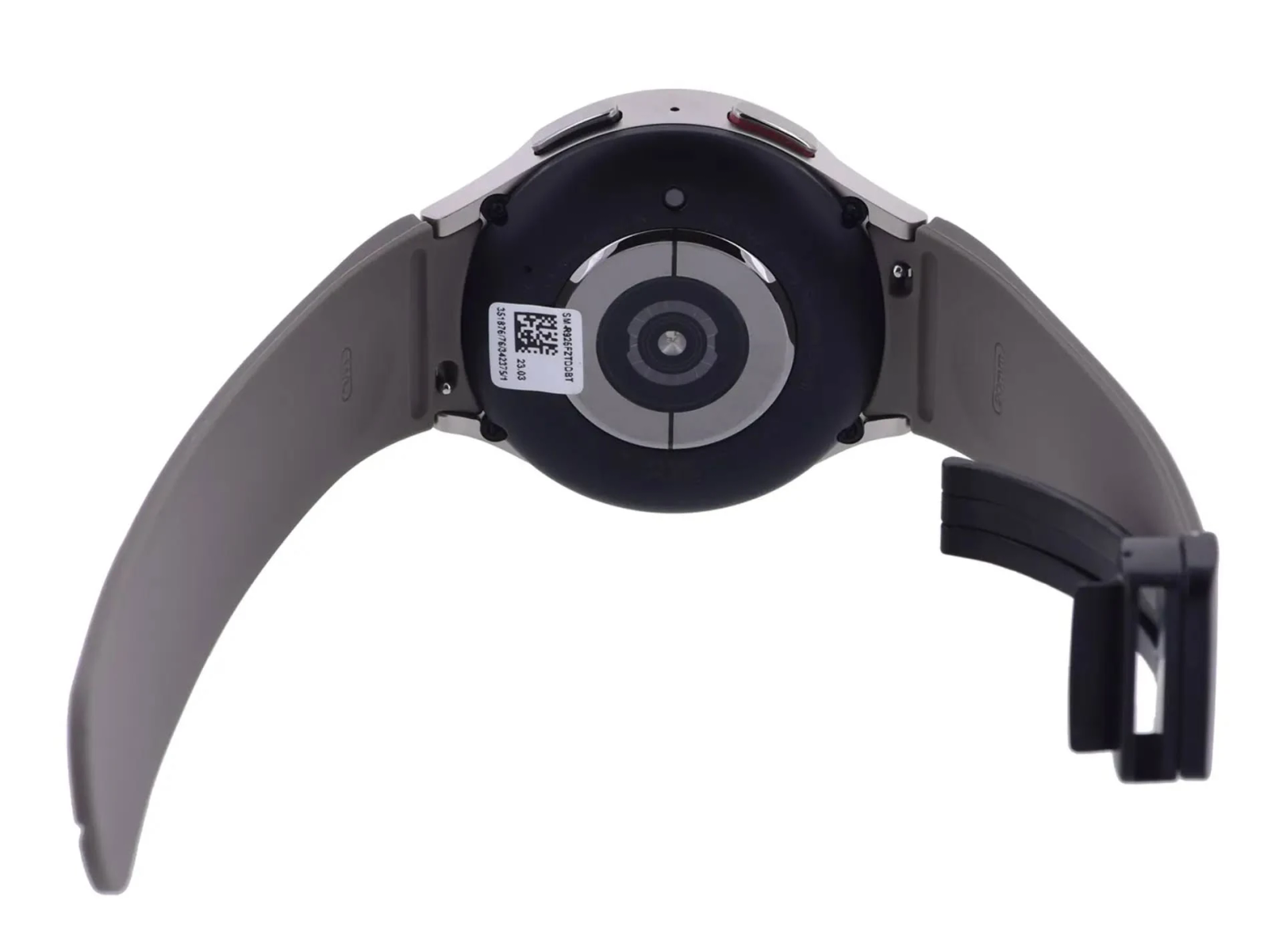 SAMSUNG R925FZ Smartwatch Titan Edelstahl, Universalgröße, Schwarz