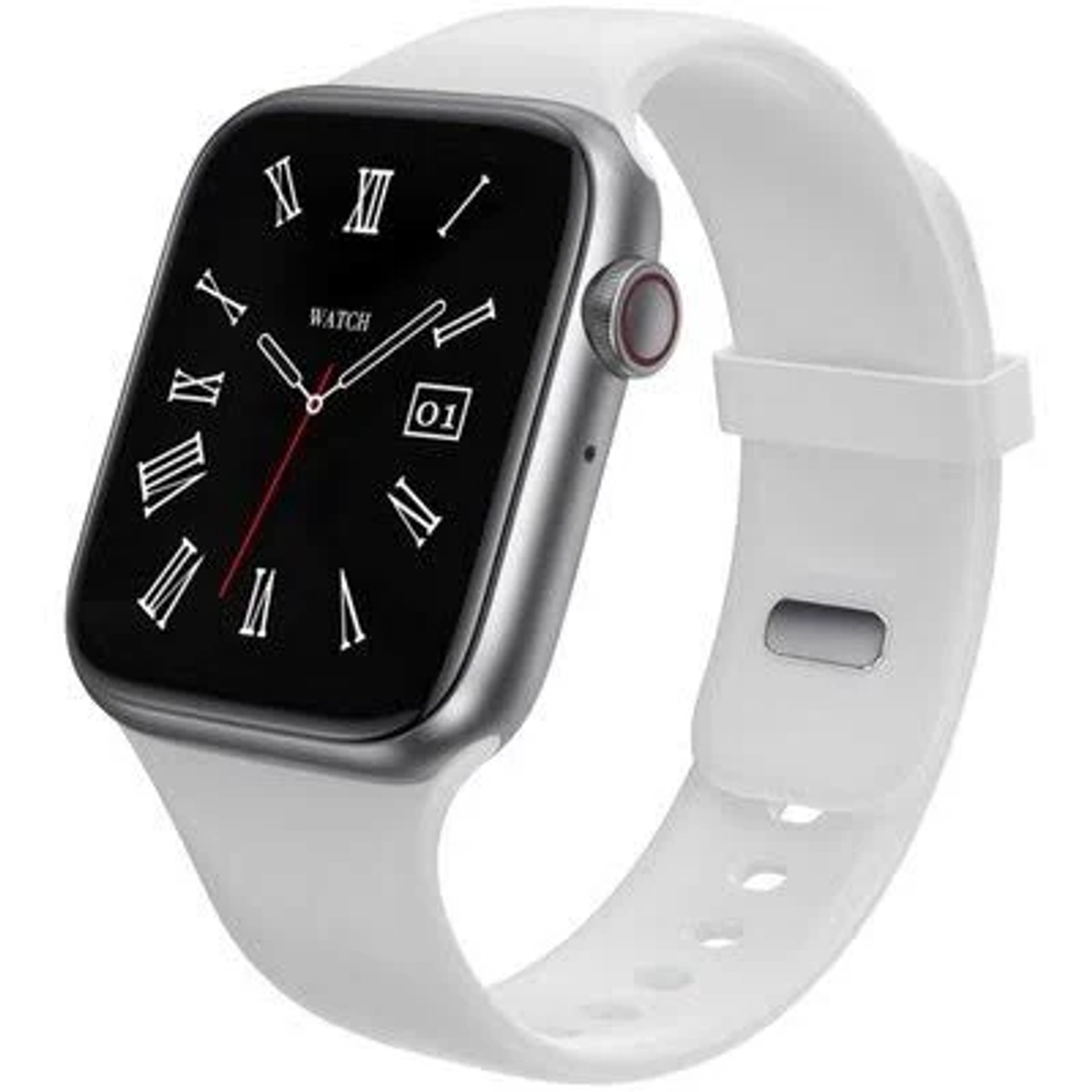 KUMI KU2 ENHANCED Silikon Silber PRO Smartwatch Silikon