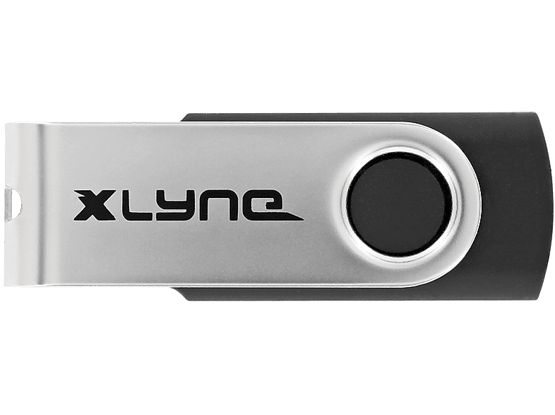 XLYNE USB 2.0 - 2 GB USB Stick (SCHWARZ / SILBER, 2 GB)