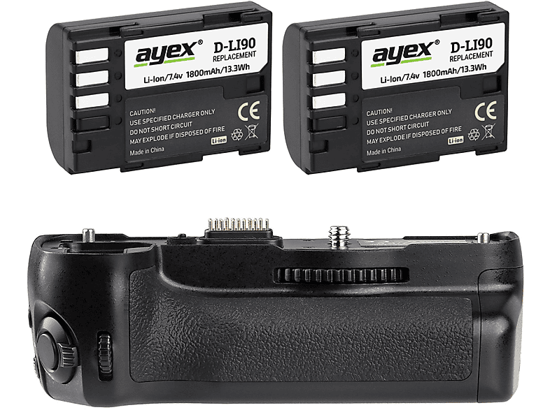 DSTE 2x D-LI90 LI90 Rechargeable Li-ion Battery for Pentax K-7 K-7D K-5 645D K5IIS K52 K5II K01