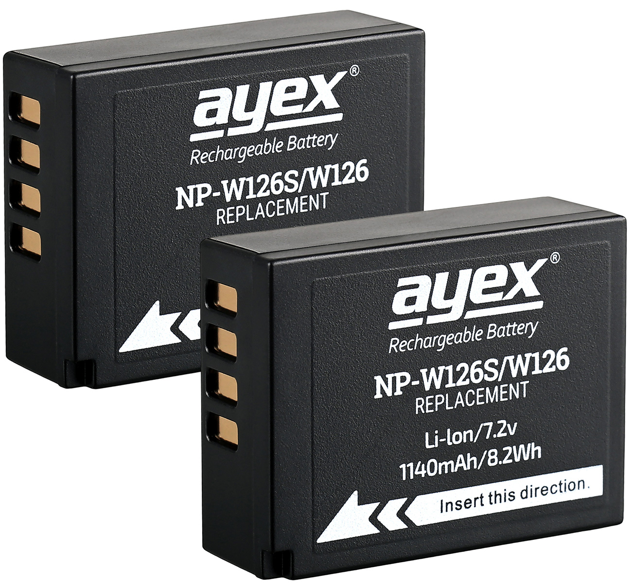 Fujifilm Batteriegriff Akku, Akkugriff, für MEIKE NP-W126S X-T1 + 2x schwarz