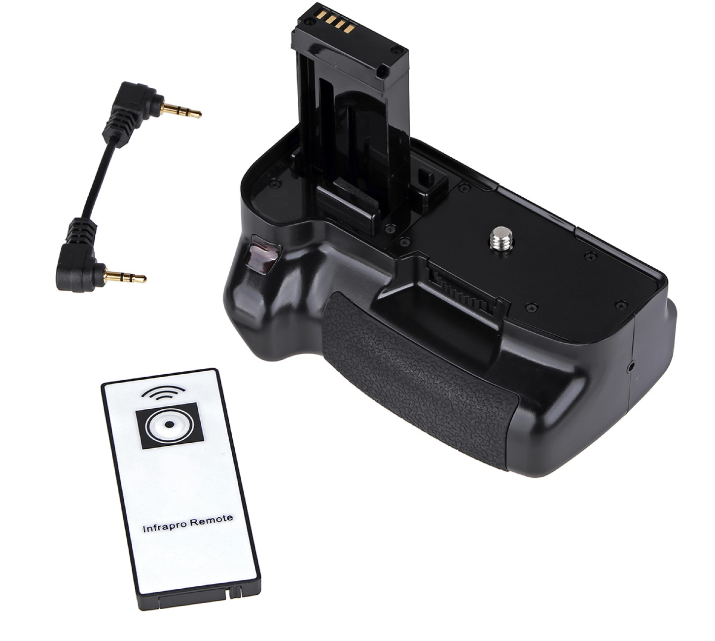 Ladegerät, Set + für 2x 100D 1x Batteriegriff LP-E12 + Canon Batteriegriff-Set, Akku + Dual IR-Fernauslöser Black USB EOS AYEX