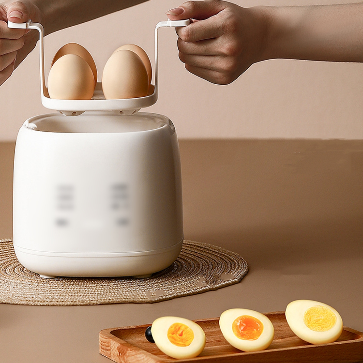 SHAOKE Eierkocher mit 6 Modi Eierkocher(Anzahl Köstlichkeiten Eier: 4) Gesunde