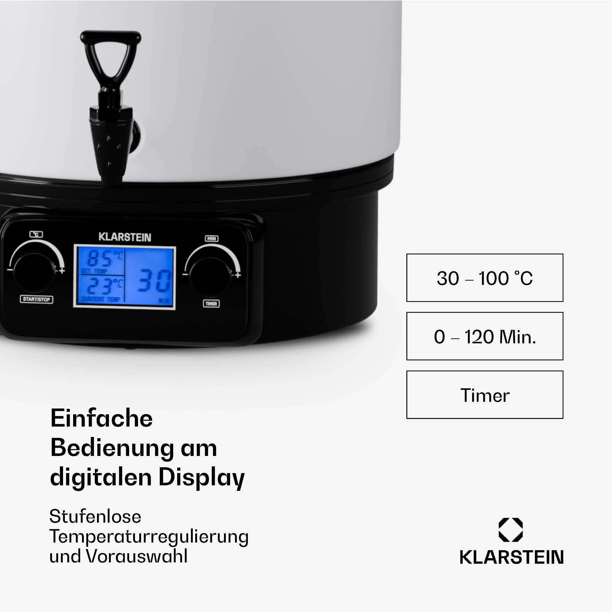 KLARSTEIN Biggie Digital Einkochautomat (1800 Watt)