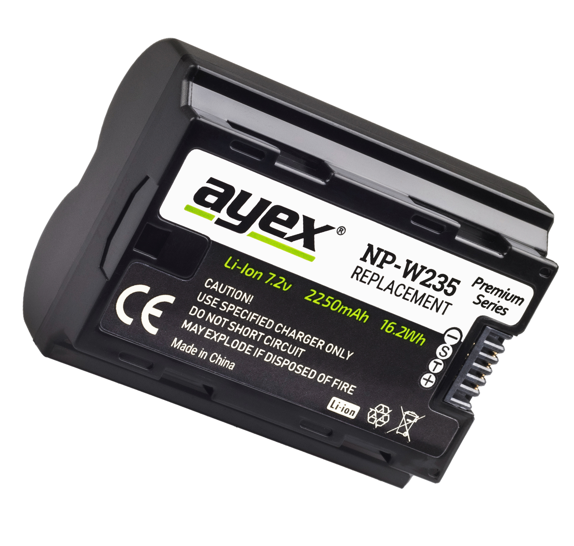 AYEX NP-W235, Kamera Akku, Black