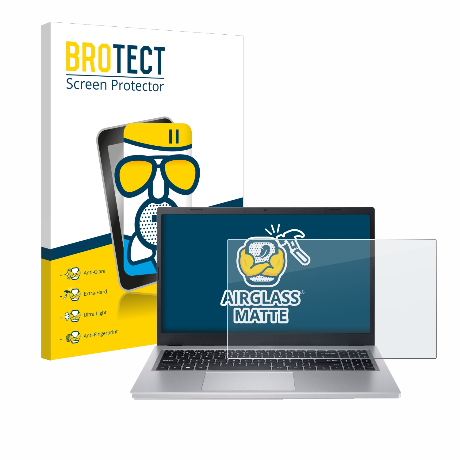 BROTECT Airglass matte Schutzfolie(für 3 Acer A315-24) Aspire
