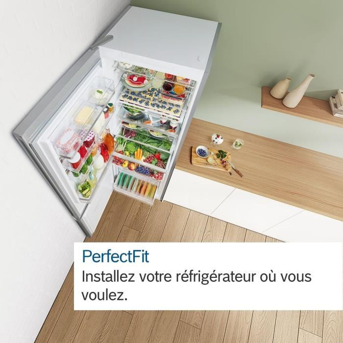 BOSCH KGN 39 AIBT KGN39AIBT Kühlgefrierkombination (B, 129 kWh, 2030 mm hoch, inox-antifingerprint)